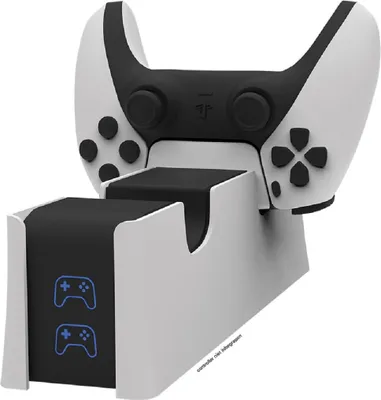 Produktbild von Qware Ladestation Charger für 2 Controller kompatibel mit PS5 Controller