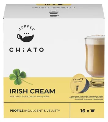 Produktbild von Kaffeekapseln kompatibel mit NESCAFÉ® Dolce Gusto® CHiATO Irish Cream, 16 Stk.
