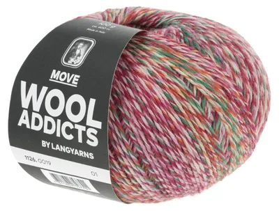 Produktbild von Lang Yarns - Move 0019 pink bordeaux rose grün