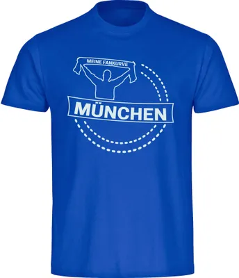 Produktbild von multifanshop Herren T-Shirt - München blau - Meine Fankurve, blau, Größe M