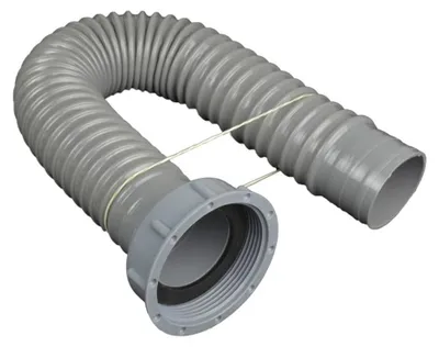 Flexibler Ablaufschlauch 60 cm PP+PVC für Küche & Bad