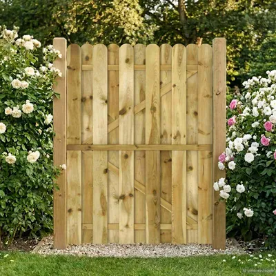 Produktbild von Möbel Gartentor 100 x 150 cm Massives Kiefernholz Grün - Gartentore CC1475