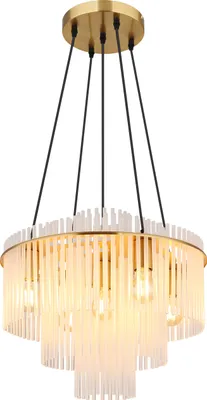 Produktbild von Globo Lighting Hängeleuchte Metall goldfarben matt, 5x E27