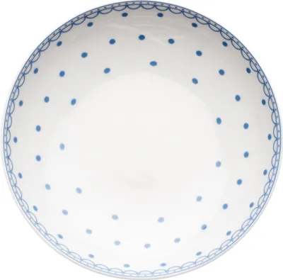 Produktbild von Thun 1794 Tiefer Teller, 20 cm, tschechisches Porzellan, blaue Punkte, Thun