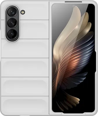 Produktbild von Mobigear Bumpy  Samsung Galaxy Z Fold 5 Hülle Flexibles TPU Backcover - Weiß