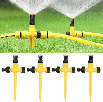 Image de Arroseurs rotatifs automatiques à 360 degrés pour le jardin, la pelouse, les plantes et les légumes - lot de 4