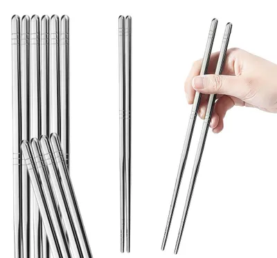 Obrázek produktu pro Kovové příbory na jídlo, 5 párů, 24 cm