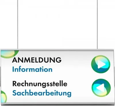 Produktbild von OSLO Deckenhänger, Fluchtweg, 15,1 x 29,7 cm