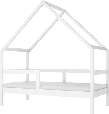 Image de Lit d'enfant PEAK 160x80 cm Lit sans matelas pin blanc mat