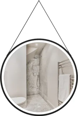 Produktbild von HOME DELUXE - LED-Spiegel FIANA - 40 cm - Rund - 3 verschiedene Lichtfarben - Antibeschlagssystem - 38 Watt Gesamtleistung I Wandspiegel Badspiegel Badezimmerspiegel
