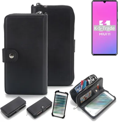 Produktbild von K-S-Trade 2in1 Handyhülle Schutzhülle kompatibel mit Xiaomi Mi Note 10 Pro  & Portemonnee Cover Handy Hülle Case Etui Geldbörse Wallet Bookstyle