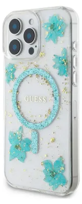 Produktbild von Guess Resin Flowers Glitter Iphone 16 Pro Max Handyhülle    One Size