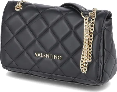 Produktbild von Valentino Damen Überschlagtasche/ Schultertasche/ Umhängetasche OCARINA Schwarz Kunstleder -