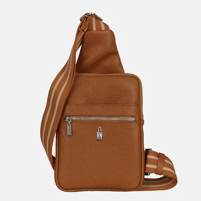 Image de IVA - Sac en cuir marron clair