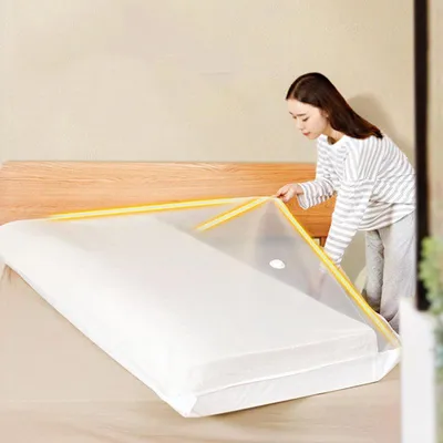 Produktbild von Matratzen Vakuumbeutel 240 x 130 cm, wiederverwendbarer Vakuum Aufbewahrungsbeutel aus PA und PE, luftdicht verschließbar für Umzug und Transport, Matratzenkompressionsbeutel