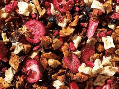 Produktbild von 1 kg  Früchteteemischung Cranberry/Vanille aromatisiert
