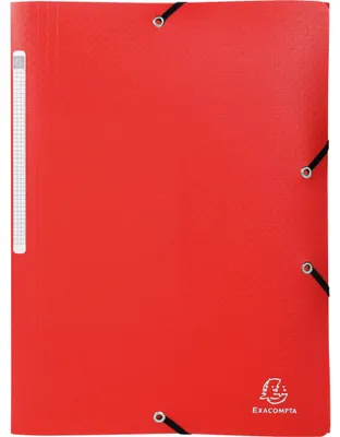 Obrázek produktu pro Exacompta Sammelmappe Opak 55085E A4 PP Gummizug 3Flaps rot