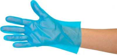 Produktbild von TPE Handschuhe Einmalhandschuhe 200 Stück BLAU / M
