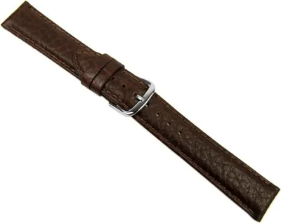 Produktbild von Kalb Matt Ersatzband Uhrenarmband Kalbsleder Dunkelbraun 20640S, Stegbreite:22mm
