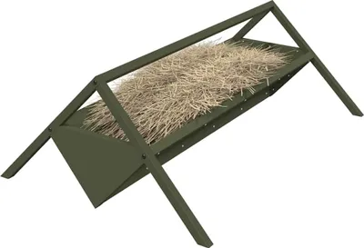 Zdjęcie produktu dla vidaXL Karmidła dla zwierząt gospodarskich Oliwkowa zieleń 111 x 76 x 38 cm
