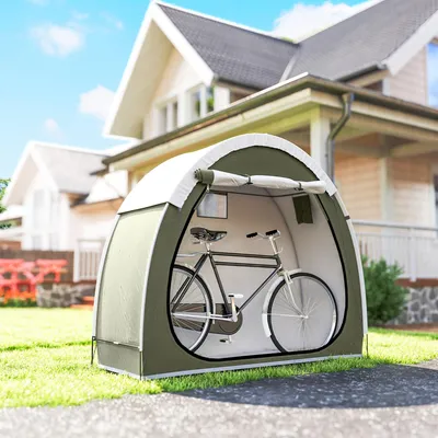 Produktbild von Sweiko Fahrradzelt für 2 Fahrräder Fahhrradgarage mit Belüftung UPF50+ Wasserdicht 210D Oxford 200 x 80 x 170 cm