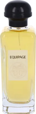 A bottle of Hermes Equipage Eau de Toilette for men.