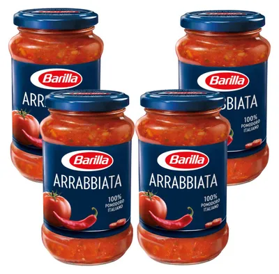 Image de Barilla Pasta Sauce Arrabbiata excellente pour les pâtes 400g paquet de 4