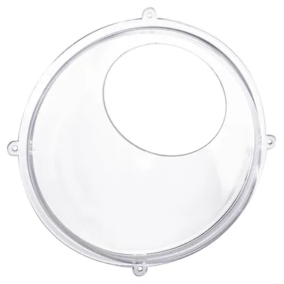 Produktbild von Halbkugelförmiges Wandregal aus Acryl, zum Aufhängen | Ø 24 cm | Transparent