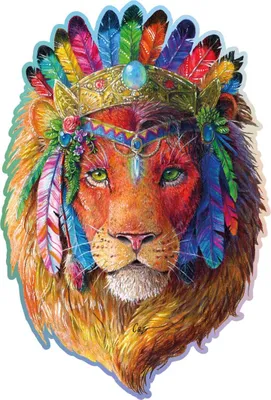 Image de Puzzle HOLZSTADT - Lion mystique