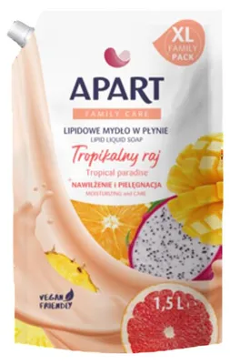 Obrázok produktu pre Mydło w płynie Apart Tropikalne orzeźwienie 1,5 litra
