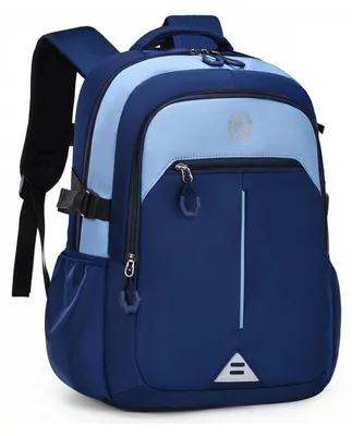 Produktbild von Schulrucksack Jungen Teenager Grundschule Sekundarstufe Blau 26L 32x18x45cm Nylon