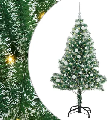 Immagine prodotto di vidaXL Albero di Natale artificiale con neve e luce LED 150 cm