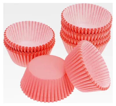 Produktbild von 200 Stück Muffinförmchen aus Papier in Rosa für Kuchen und Desserts, Backzubehör für Partys, Hochzeiten und Weihnachten