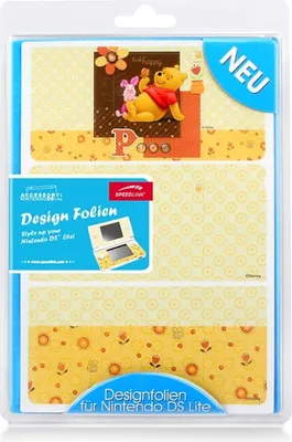 Produktbild von Design Folie Winnie Pooh und Ferkel Think Happy für Nintendo DS Lite