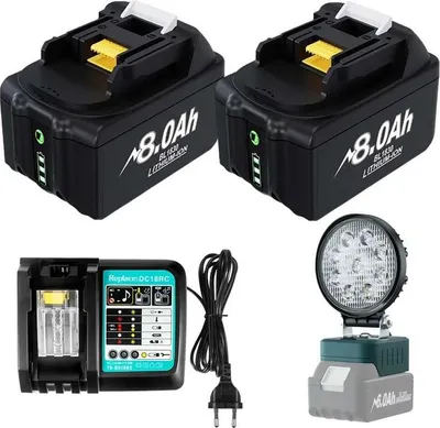 Obrázok produktu pre Batérie pre elektrické náradie, kapacita 8000 mAh, kompatibilné s BL1830, vhodné pre 2
