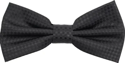 Produktbild von Fabio Farini - 1 Stück Herren Karomuster Fliegen - Männer Querbinder Vorgebunden Bowtie Schwarz