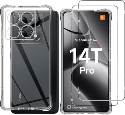 Produktbild von Hülle + 2X Panzerglas für Xiaomi 14T Pro Schutzglas Tasche Panzerfolie Display Case 9H
