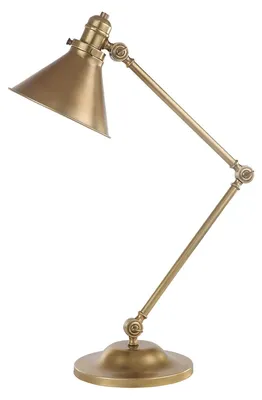 Immagine prodotto di Lampada Scrivania Industrial Nordico Provence Acciaio Ottone Antico 1 Luce E27