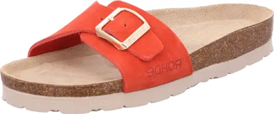 Image de Rohde Femmes Pantolette en cuir à semelle profonde Boucle Alba 5589, Taille:40 EU, Couleur:Rouge
