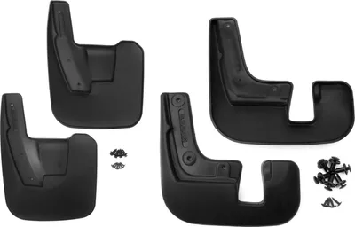 Image de Bavettes Garde Boue pour Subaru Forester 2013-2018 Avant et Arrière Noir 4Pcs