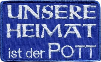 Produktbild von Aufnäher Patches - Heimat der Pott - ca. 7,5 x 4,5 cm - 00612
