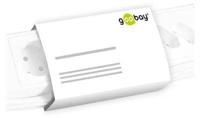 Obrázek produktu pro Goobay 45193, 3 m, Vnitřní/venkovní, Typ F, Odolné vůči kapkám, 1,5 mm², Černá, Žlutá
