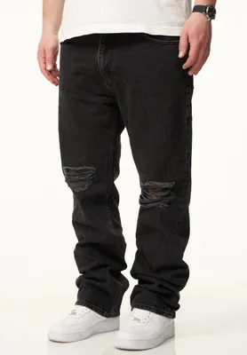 Produktbild von DAILY Baumwolle Herren Jeans DCPARADERA Herren Lange Hose Jeans Ripped Straight-Fit