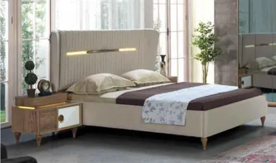 Produktbild von Betten Schlafzimmer Modern Bettrahmen Neu Bett Polster Design Luxus Doppel Möbel