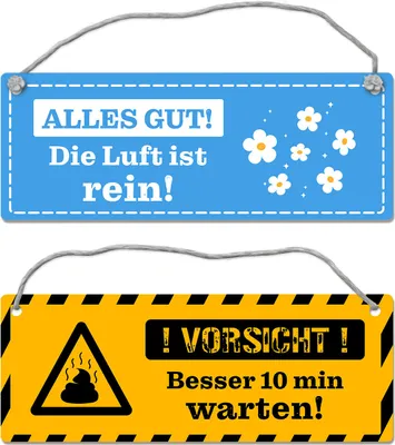 Produktbild von Vorsicht Gestank - Luft ist rein Wendeschild