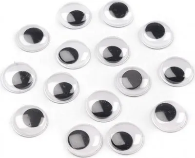 Obrázek produktu pro Pohyblivé oči 10 mm 100 ks