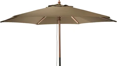 Obrázek produktu pro Dřevěný zahradní slunečník, Ø 250 cm, hnědý