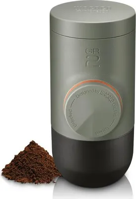 Obrázok produktu pre Wacaco Minipresso 4897066230955, Šedá, Olivový, Mletá káva, 18 bar, 0,08 L, 12 g, Plast
