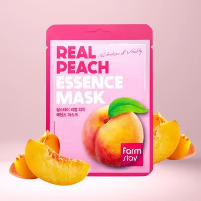 Produktbild von FARMSTAY Real Essence Maske Pfirsich Tuchmaske 23ml