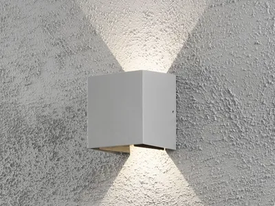 Produktbild von Konstsmide Cremona High Power LED Wandleuchte - grau lackiertes Aluminium, klares Acrylglas, individuell verstellbarer Lichtaustritt; 7959-310